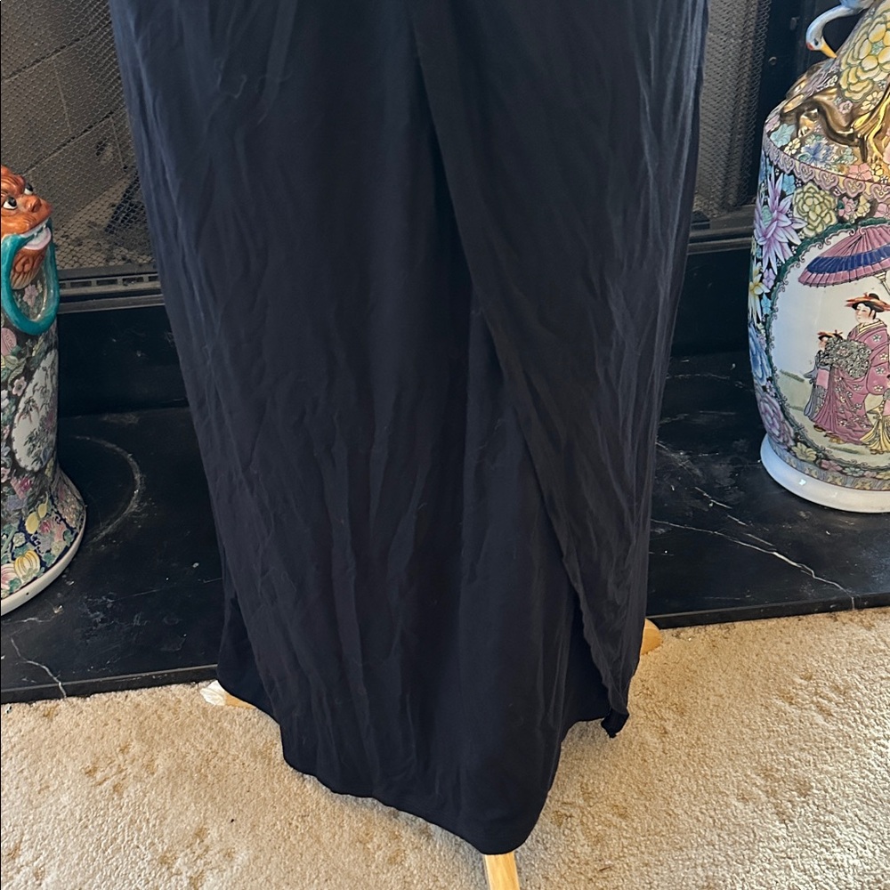 “Bisou Bisou” Black Front Twist Maxi Skirt - Picture 3 of 7